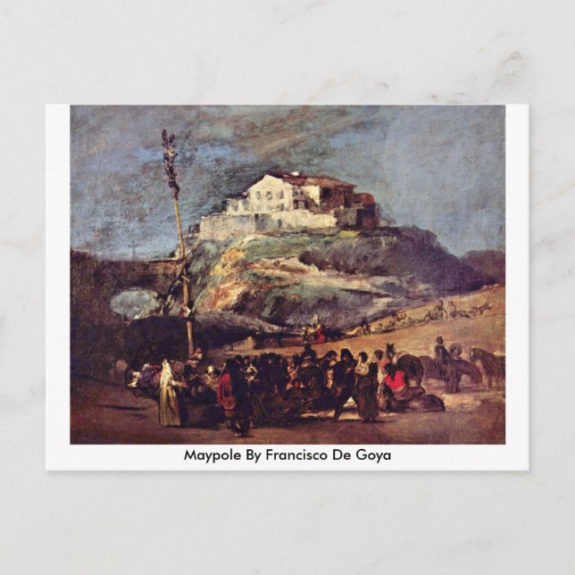 Carte Postale Maypole Par Francisco De Goya (Devant)