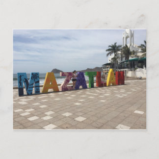 Carte Postale Mazatlán Mexico Logo Ville