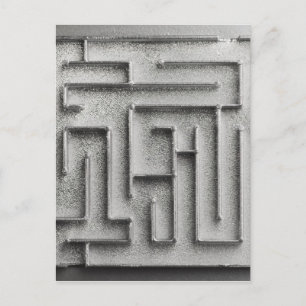 Carte Postale Maze argenté