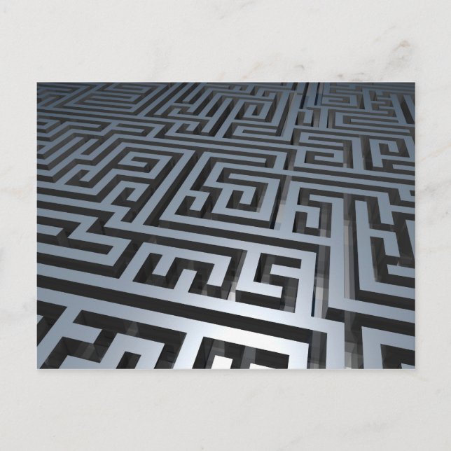Carte Postale Maze métallique (Devant)