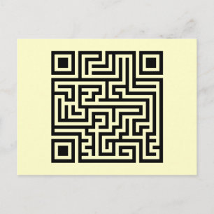 Carte Postale Maze QR
