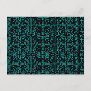 Carte Postale Maze turquoise par Mark Edward Westerfield