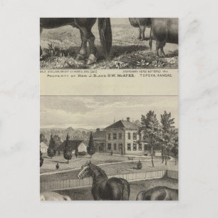 Carte Postale McAfee, propriété Topeka McCrumb, Kansas
