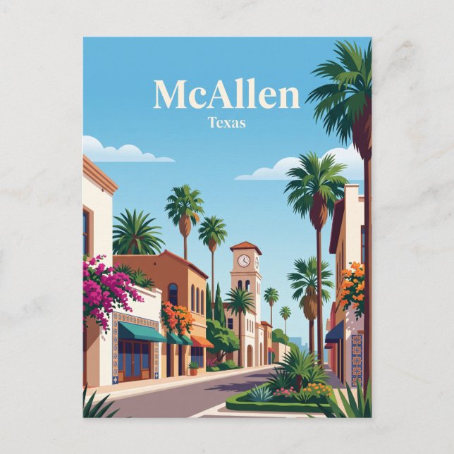 Carte Postale McAllen, Texas (Devant)
