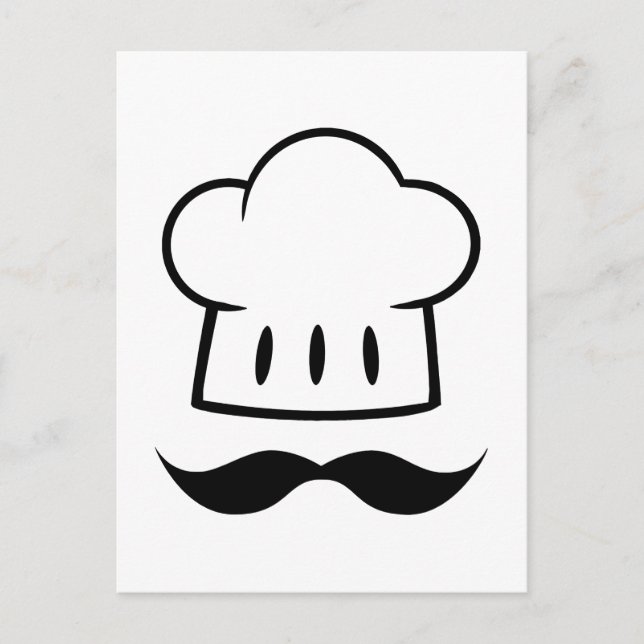 CARTE POSTALE MCBHM CARTOON GRAPHIQUE LOGO MASTER CHEF CASQUETTE (Devant)