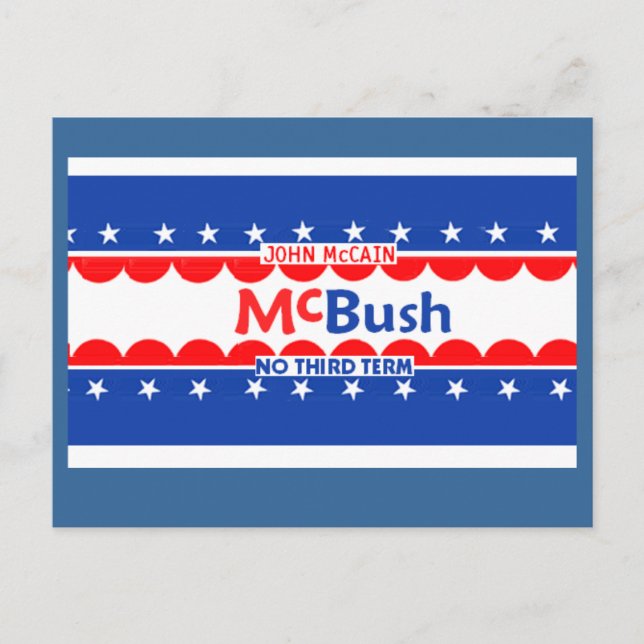 Carte postale McCain McBUSH (Devant)