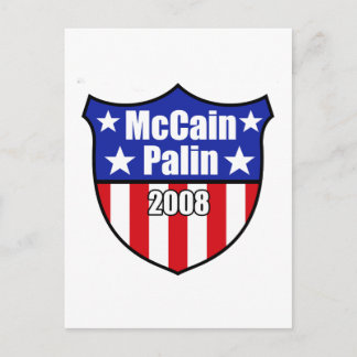 Carte Postale McCain Palin Shield