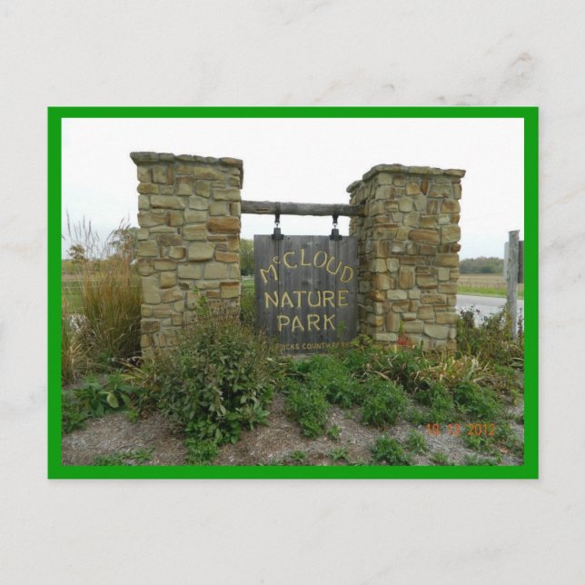 Carte Postale McCloud Nature Park Hendricks County Indiana 2 oct (Devant)