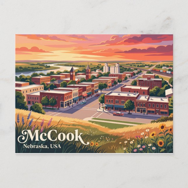 Carte Postale McCook, Nebraska, États-Unis (Devant)
