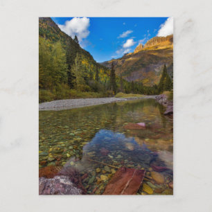 Carte Postale McDonald Creek in autumn with Garden Wall