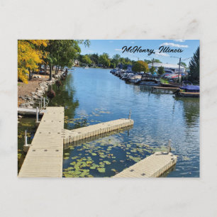 Carte Postale McHenry, Illinois Fox River Boatway