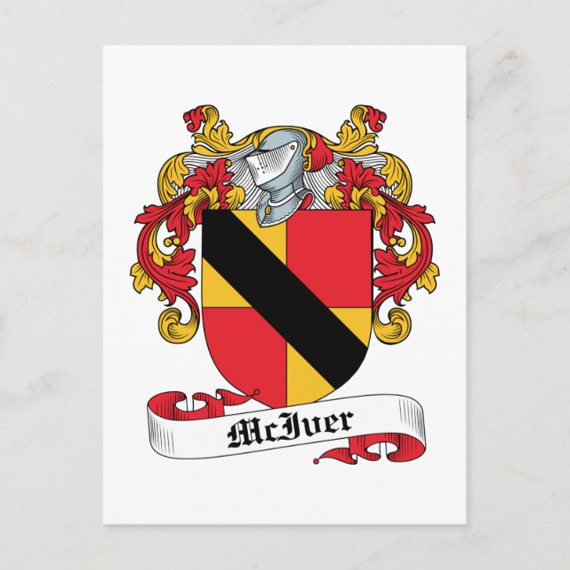 Carte Postale McIver Family Crest (Devant)