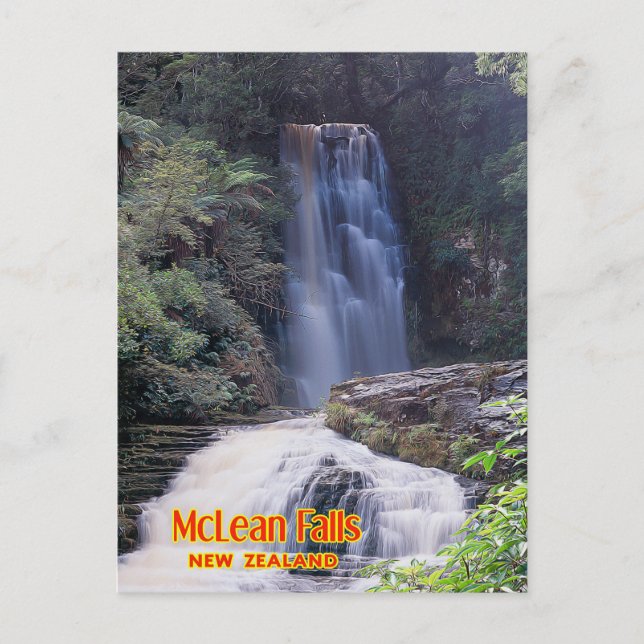 Carte Postale McLean Falls, Nouvelle-Zélande (Devant)