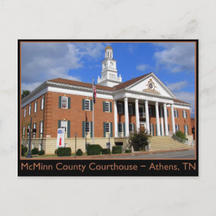 Carte Postale McMinn County Courthouse - Athènes, TN