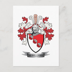 Carte Postale McWilliams Family Crest Coat of Arms