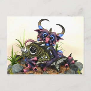 Carte postale MD Cuddlefish Dragon (Closeup