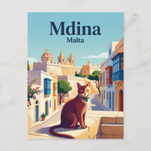 Carte Postale Mdina Malte