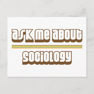 Carte Postale Me questionner sur la sociologie