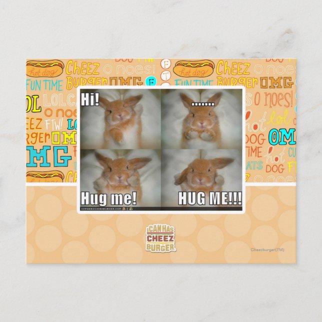 Carte Postale Me serrer dans mes bras (Devant)