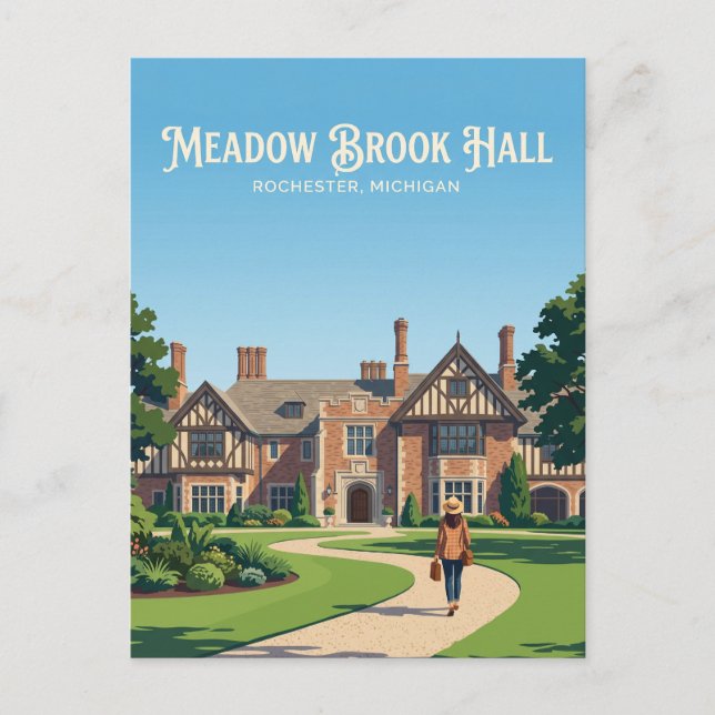 Carte Postale Meadow Brook Hall États-Unis (Devant)