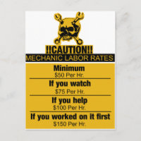 Mechanic labor rates - Caution