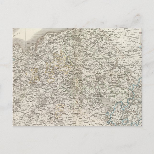 Carte Postale Mecklenburg-Schwerin, Mecklenburg-Strelitz (Devant)