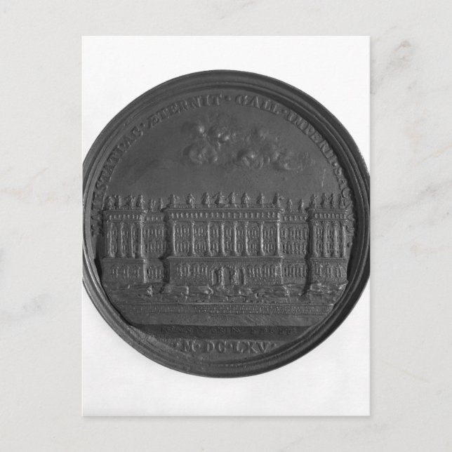 Carte Postale Médaille avec le design de Bernini pour le Louvre (Devant)