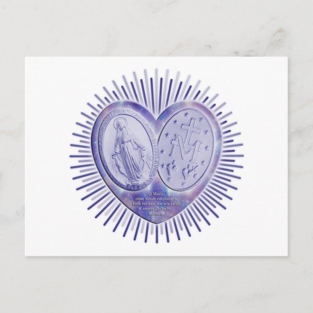Carte Postale medaille miraculeuse / Wunderbare Medaille (Devant)