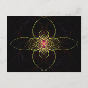 Carte Postale Médaillon rouge Par Alexandra Cook alias Linandara