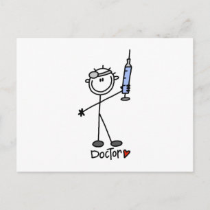 Carte Postale Médecin Bâtonnet de Base