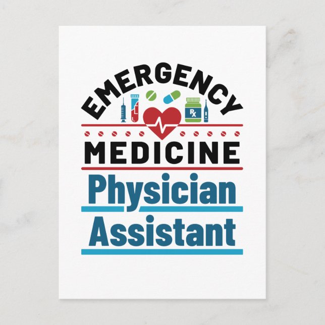 Carte Postale Médecin d'urgence Assistant (Devant)
