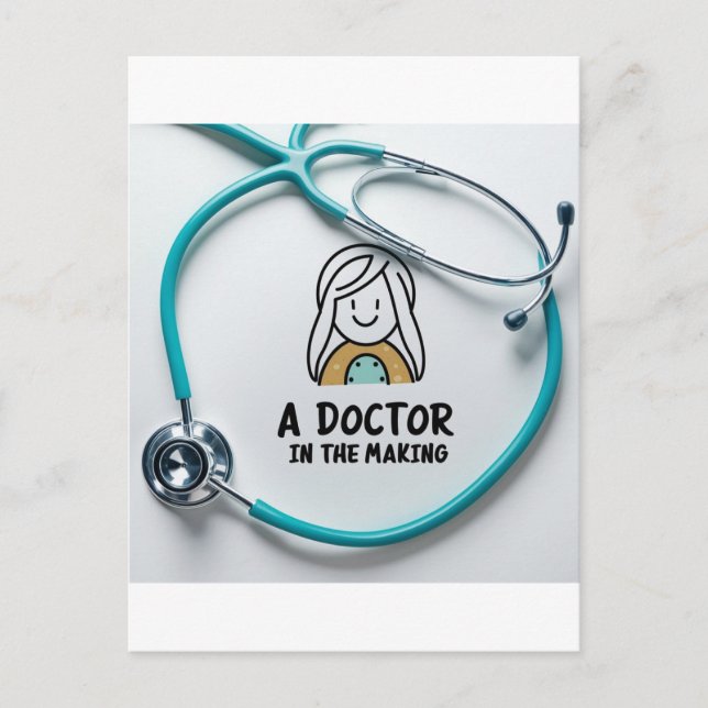 Carte Postale Médecin en devenir (Devant)