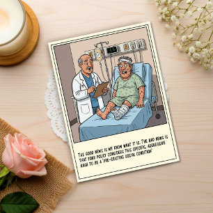 Carte Postale Médecin Examine un Patient Masculin avec une Érupt