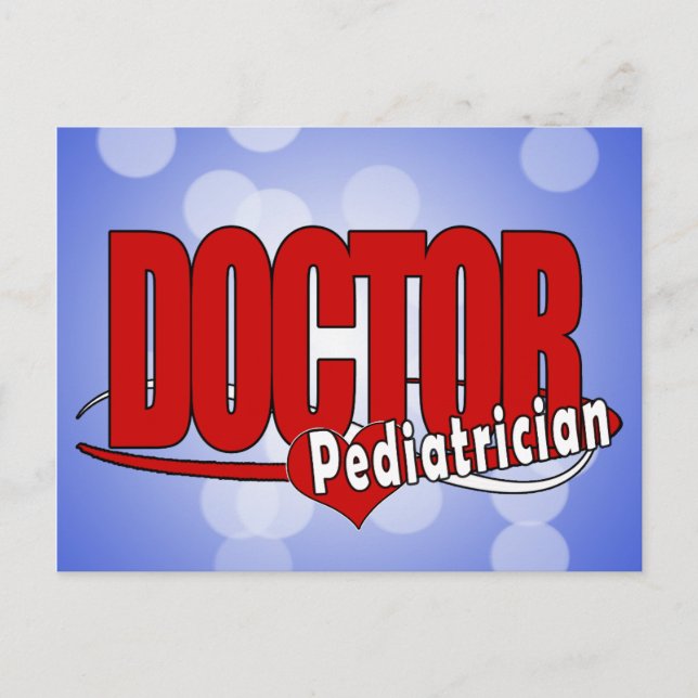 CARTE POSTALE MÉDECIN LOGO PÉDIATRICIEN (Devant)
