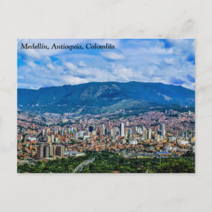 Carte Postale Medellin, Antioquia, la ville de Colombie