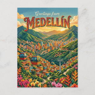 Carte Postale Medellín Colombie