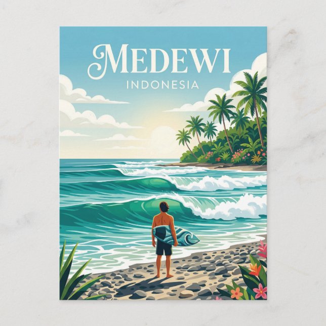 Carte Postale Medewi Indonésie (Devant)
