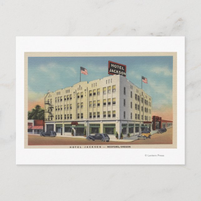 Carte Postale Medford, Oregon - Hotel Jackson View avec Old (Devant)