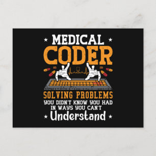 Carte Postale Medical Coder Solving Problems Assistant Coding