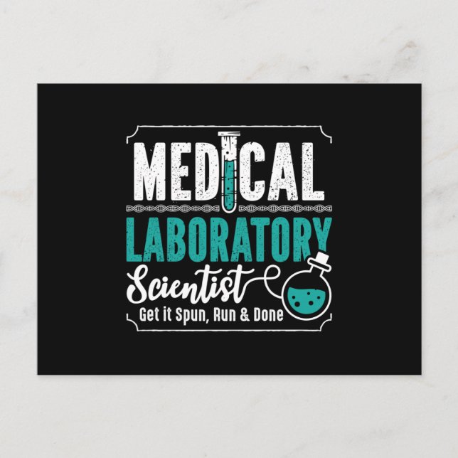 Carte Postale Medical Laboratory Scientist Laboratory Technician (Devant)
