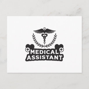 Carte Postale Médicale Assistant Docteur Nurse Hospital Funny