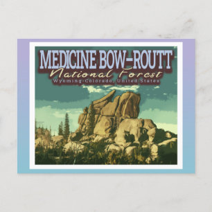 CARTE POSTALE MÉDICAMENT BOW - ROUTT - WYOMING - COLORADO USA