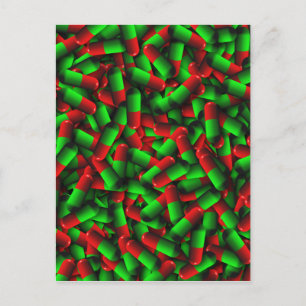 Carte Postale médicaments pour pilules rouges
