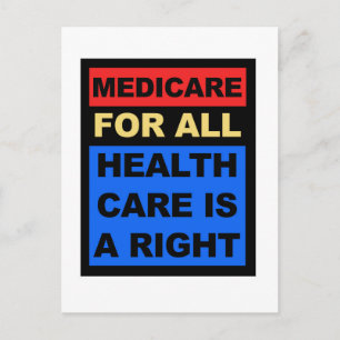 Carte Postale Medicare for All - La santé est un droit
