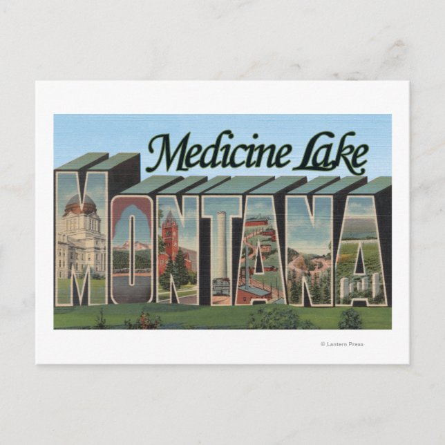 Carte Postale Medicine Lake, Montana (Devant)