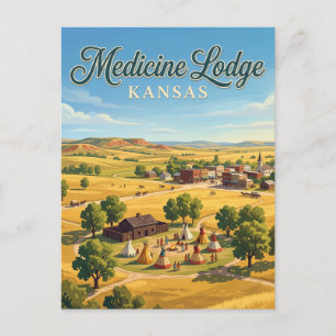 Carte Postale Medicine Lodge, Kansas
