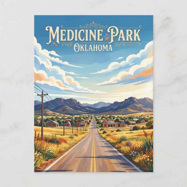 Carte Postale Medicine Park États-Unis (Devant)
