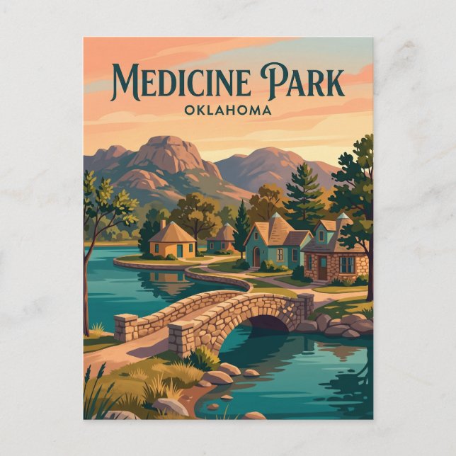 Carte Postale Medicine Park États-Unis (Devant)