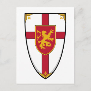 Carte postale Medieval Knights Shield