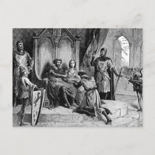 Carte postale médiévale Knight